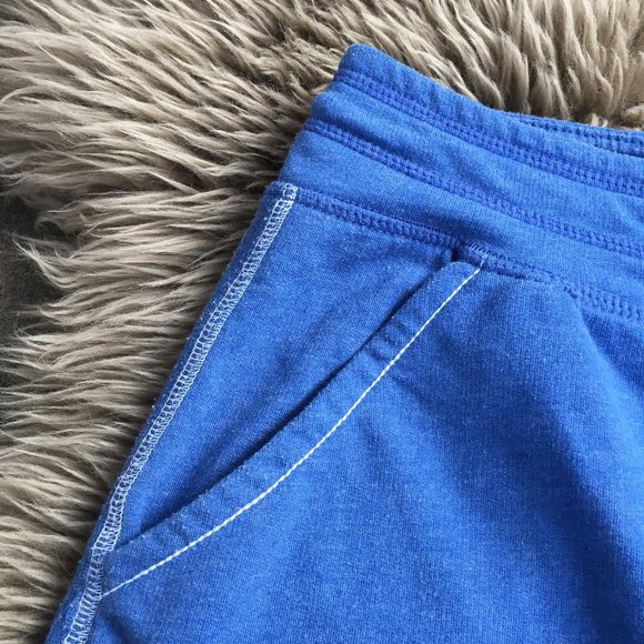 Blue athletic cotton blend skort with pockets - size M - Picture 2 of 8